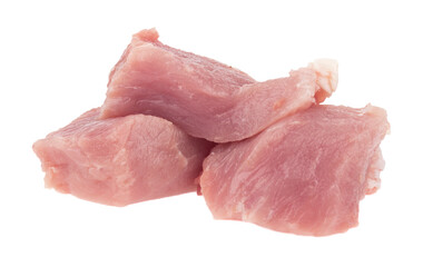 Meat isolated on white background.