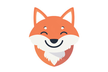 Obraz premium A cartoon fox with a smile on its face