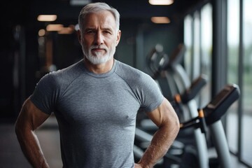 Fototapeta premium Inspiring stories of elderly individuals embracing physical fitness and wellness.