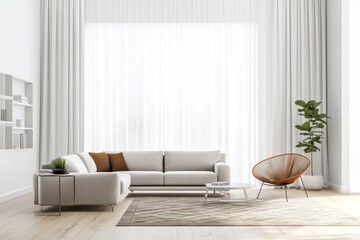 Luxury Living Room. Elegant Interior with Sophisticated Decor, Stylish Furniture, and Warm Ambiance. Interior Design and Real Estate Concept with Copy Space. Real Estate and Home Decor Concept.