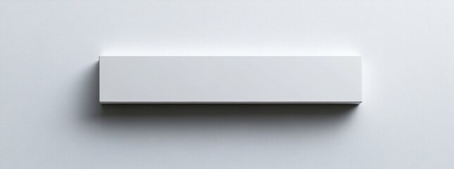 Minimalist white box mounted on a wall creating a clean and contemporary aesthetic perfect for modern artistic spaces