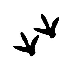 Animal tracks foot print
