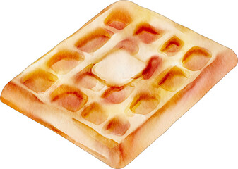 watercolor waffle