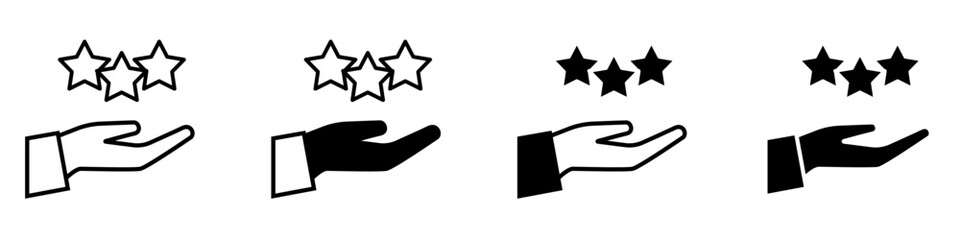 Feedback vector icon set. Testimonial illustration sign collection. rating symbol. experience logo.