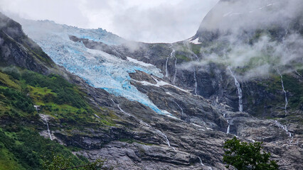 mountain landscape with snow