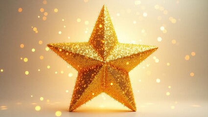 Golden Christmas star