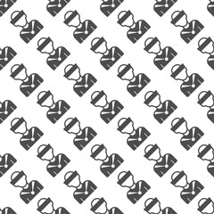 Sailor man solid seamless pattern, marine port theme. Vector graphics. Ship cabin worker boy, young man avatar sign with background, repeat glyph icon.