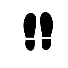 Human footprint illustration