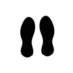 Human footprint illustration