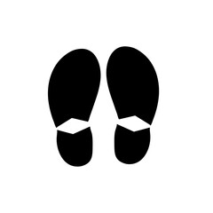 Human footprint illustration