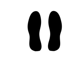 Human footprint illustration