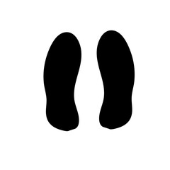 Human footprint illustration