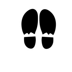 Human footprint illustration