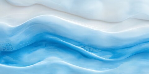 Obraz premium Beautiful abstract blue white background. Gradient.Colorful background with space for design. Web banner. Wide. Panoramic.