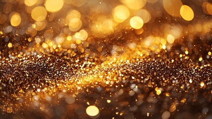 background wallpaper golden glitter shiny for celebration 