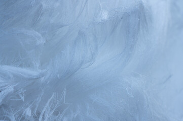 Obraz premium close-up of ice beard water lines frozen