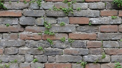 Fototapeta premium Seamless Aged Stone Brick Wall Texture Background for Design and 3D