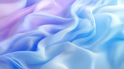 Obraz premium Soft Waves: Abstract textile in soft, flowing forms, a dreamscape of fabric. Capture a visual poem, showcasing a harmonious interplay of light and shadow.