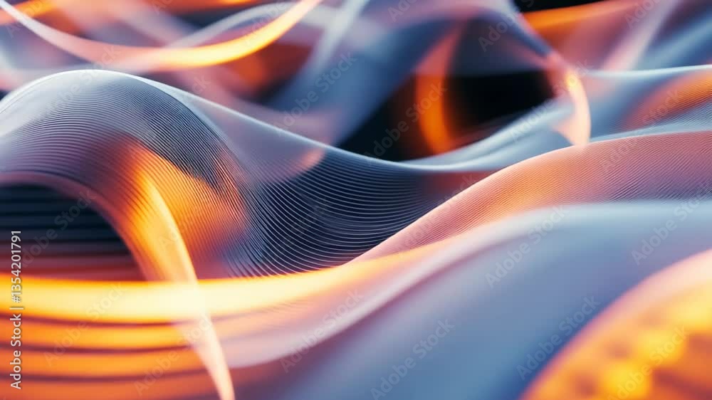 Poster flowing patterns of light and color create a mesmerizing visual effect in a dynamic abstract display