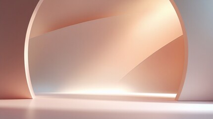 파워포인트 ppt 기획서 보고서 레포트 주황 3d 템플릿 배경 화면 백그라운드 깔끔한 심플한 추상 곡선 매끄러운 라인 시트 공간 미래 디지털