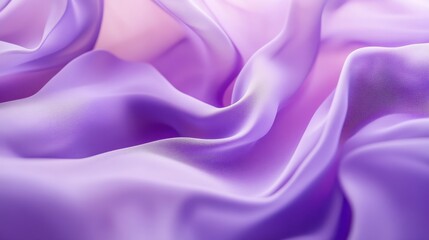 Fototapeta premium Soft Lavender Silk: Swirling folds of luxurious lavender silk, bathed in soft light. Textural elegance and subtle gradients creates a mesmerizing visual experience.