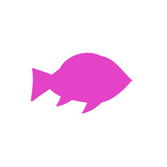 Tropical fish vector cartoon icon
