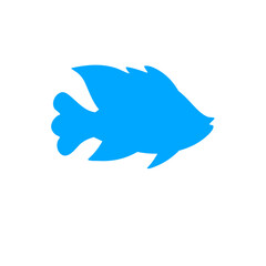 Tropical fish vector cartoon icon
