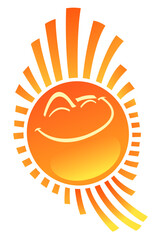 smiling sun icon.eps