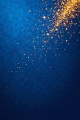 Glittering gold sparkles diagonal pattern on royal blue backdrop, classy, backdrop