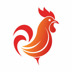 rooster isolated on white background