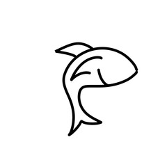 Fish line icon
