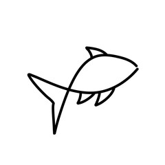 Fish line icon
