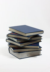 stack of old books
