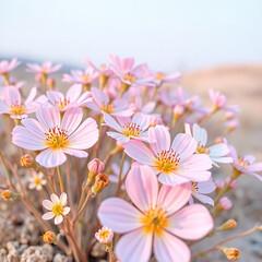 Fototapeta premium pink and white flowers