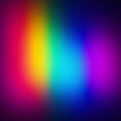 Obraz premium Gradient spectrum of neon colors merging together in harmony, radiant, vibrant, digital