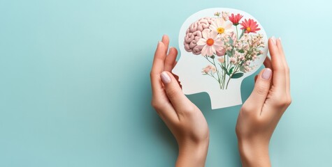 Mindful Floral Brain Art