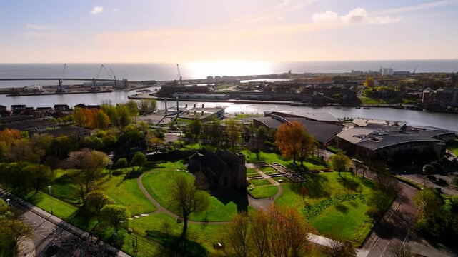 St Peter's Church Sunderland drone circle.