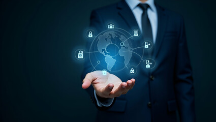 Engaging with Holographic EDI Device: Global Data Transfer Security Icons