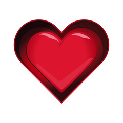 heart in box vector