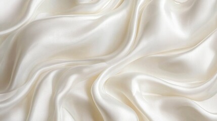 Obraz premium Silky fabric blends with cream, creating a warm and inviting texture. 