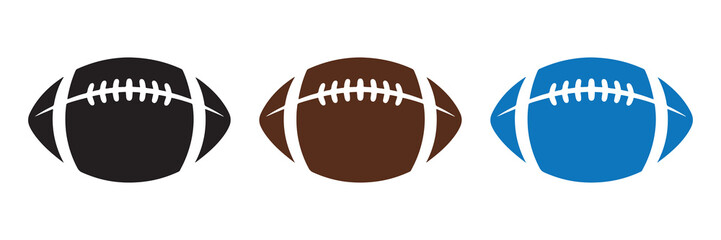 Fototapeta premium American football icon set. Football symbol collection. Vector illustration eps 10