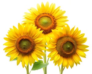 Obraz premium sunflower isolated on white
