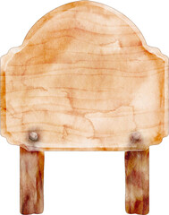 watercolor wooden signpost © Je