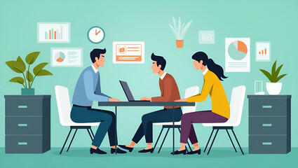 Enhancing Workplace Well-Being: A Flat Vector Guide to ESG Employee Welfare Programs for Sustainable HR Practices and Social Responsibility in Companies