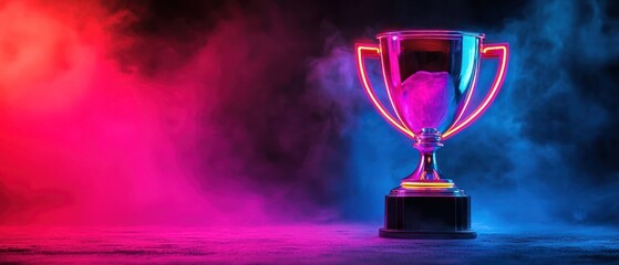 Neon Trophy: A Symbol of Victory and Achievement