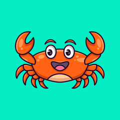 seafood character icon vector design