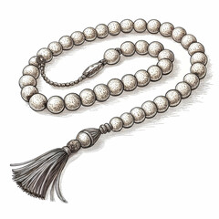 Obraz premium hand drawn tasbih illustration