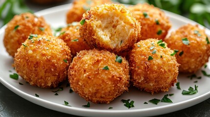 Delicious Golden Arancini Balls