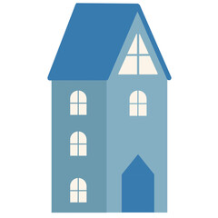Cute Cartoon House Illustration
