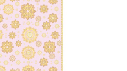 Elegant Pink Gold Floral Pattern Background Design